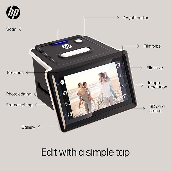 HPFS500: HP FilmScan 5" Touch Screen Film Scanner