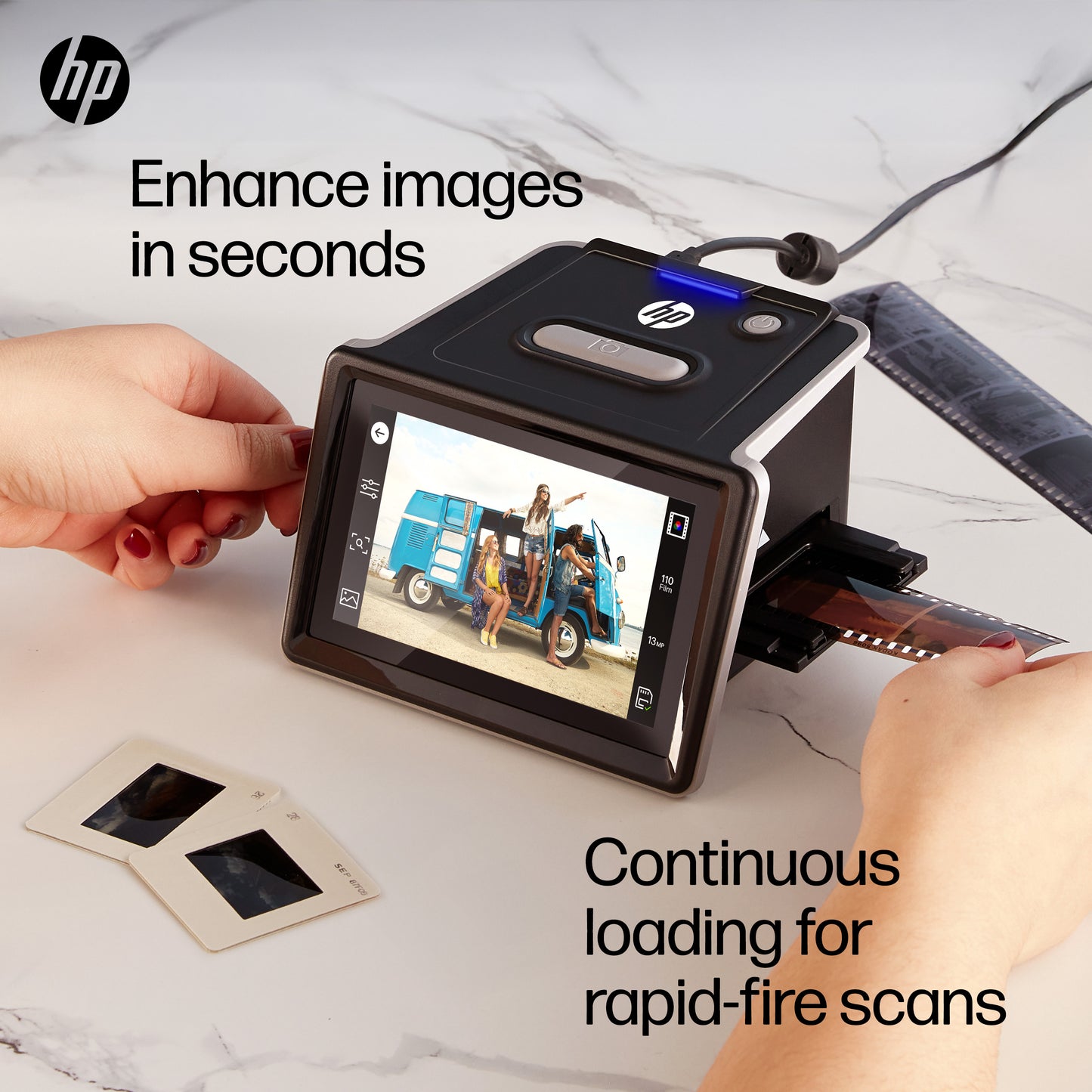 HPFS500: HP FilmScan 5" Touch Screen Film Scanner