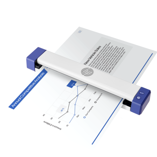 PS100W: HP Wireless Mobile Document Scanner for Single-Sided Scanning