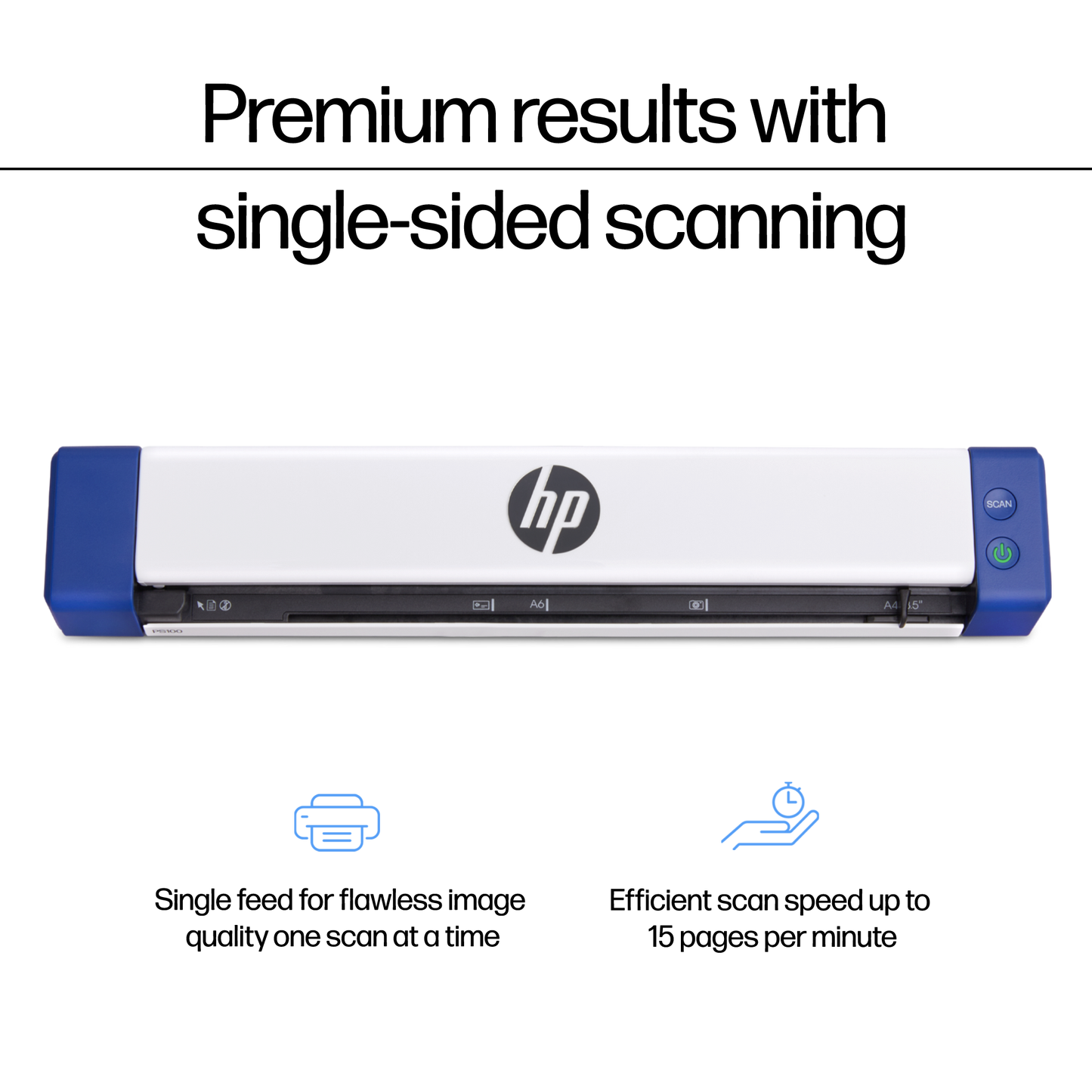 PS100: HP Portable Document Scanner for Single-Sided Scanning