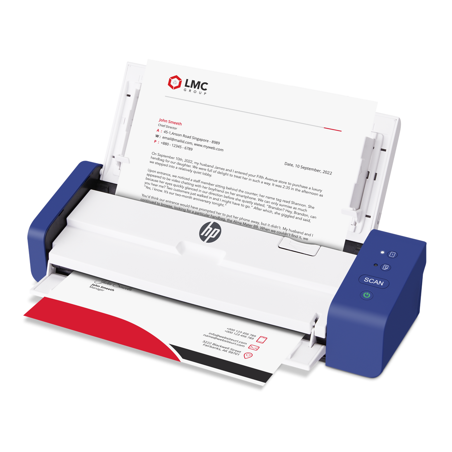 PS200: HP Compact Desktop Scanner for Double-Sided Scanning