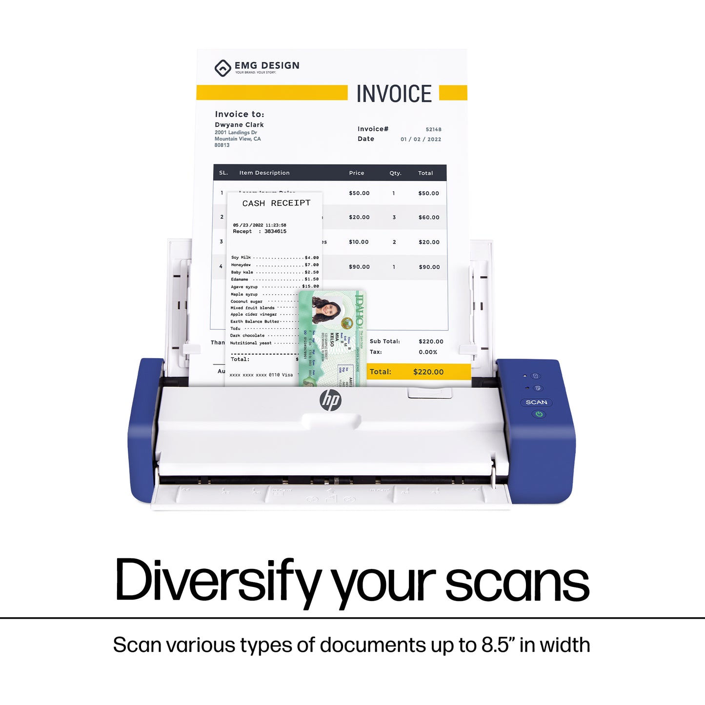 PS200: HP Compact Desktop Scanner for Double-Sided Scanning