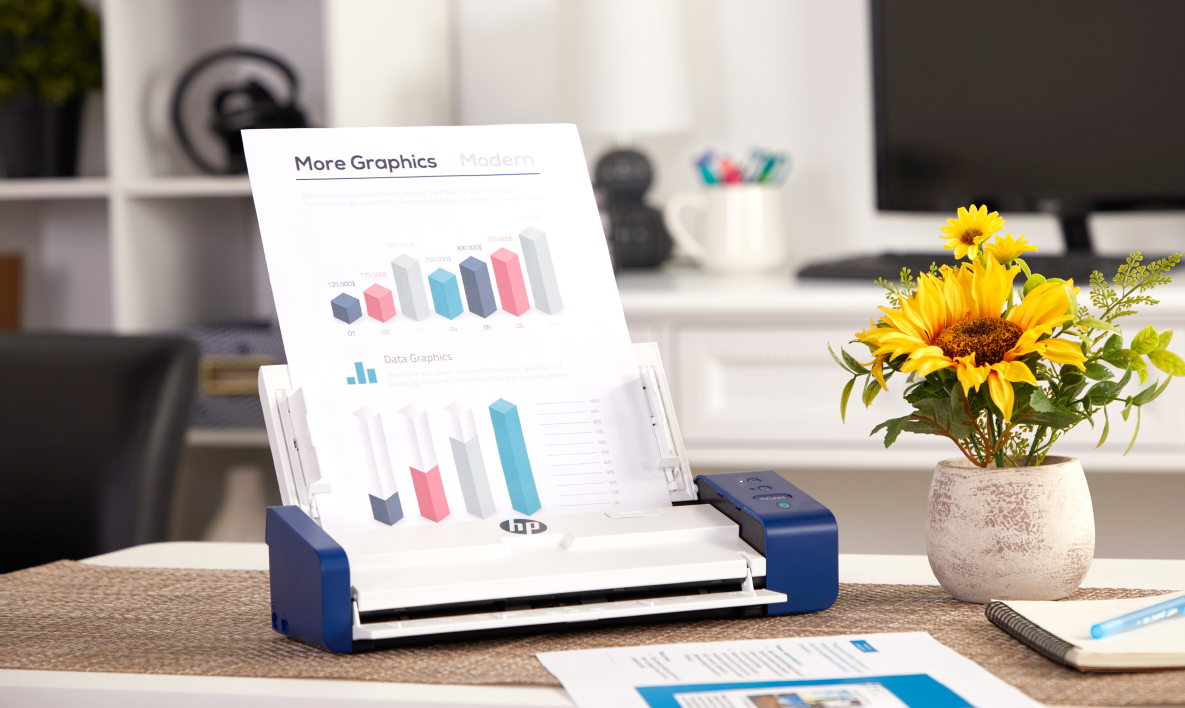 HP Compact Desktop Duplex USB Mobile Document & Photo Scanner