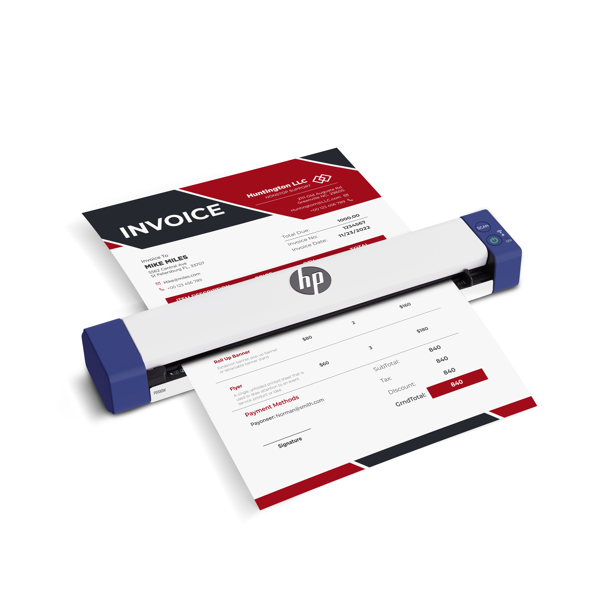 Document Reader Scanner Wireless One-Sided Mobile Document Scanner | HP WorkSolutions – HP Devices