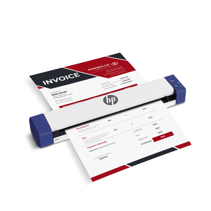 PS100W: HP Wireless Portable Document Scanner for Single-Sided Scanning