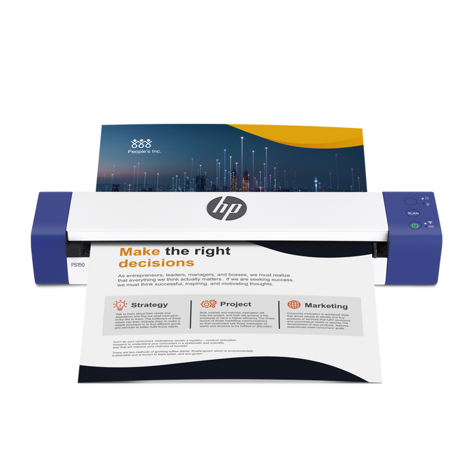HP Wireless Portable Document Scanner for Double-Sided Scanning