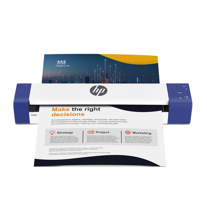 HP Wireless Portable Document Scanner for Double-Sided Scanning