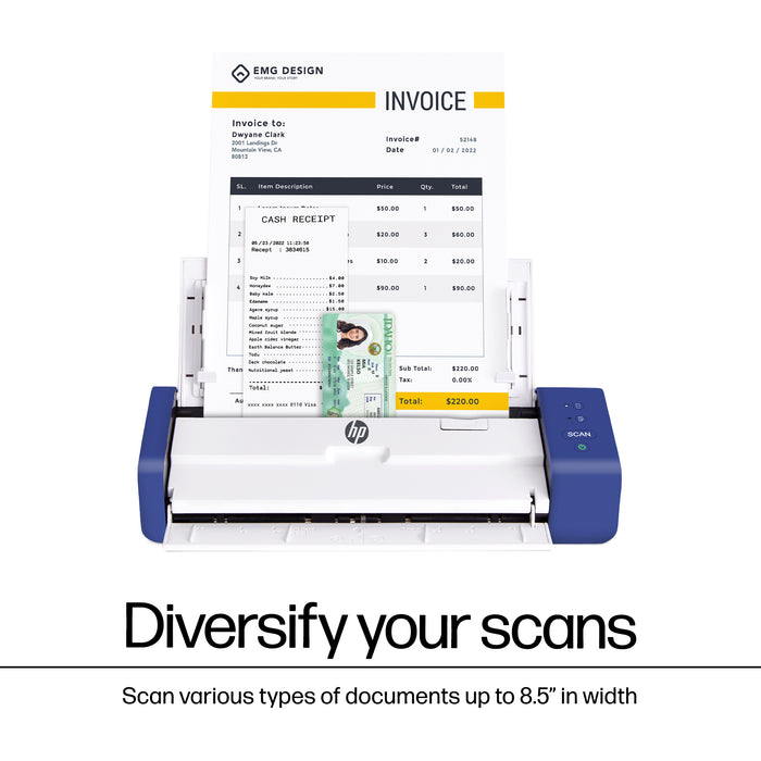 PS200: HP Compact Desktop Scanner for Double-Sided Scanning